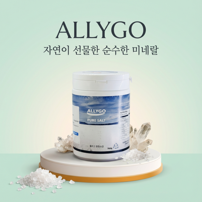 ALLYGO 순수 용융소금 1000도 3회 순도 99.99% 700g, 1개