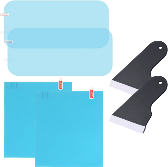 리비닉 사이드미러 방수필름 김서림 세트, 1개, 트럭 대형 4P