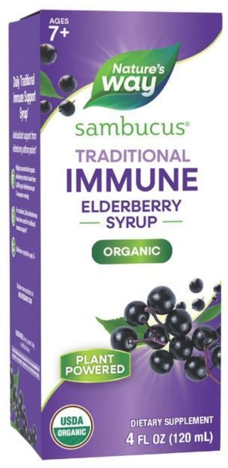 네이처스웨이 삼부커스 엘더베리 시럽 120ml, 1개, 118.3ml - 쿠팡