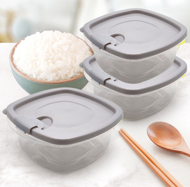 담담키친 스팀 새밥 냉동밥보관용기 전자렌지겸용 350ml, 내열밀폐용기, 10개