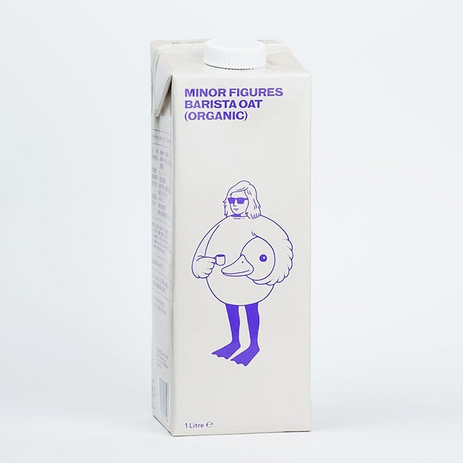 MINOR FIGURES 마이너 피규어 유기농 바리스타 오트밀크 밀크 풍미 vegan 1000ml × 3개 세트, 1L