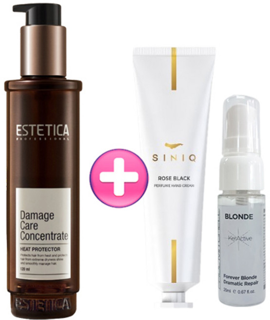 [에스테티카] 데미지케어 컨센트레이트+시니크 핸드크림 50ml+폴미첼 블론드 리페어 20ml, 1개, 120ml