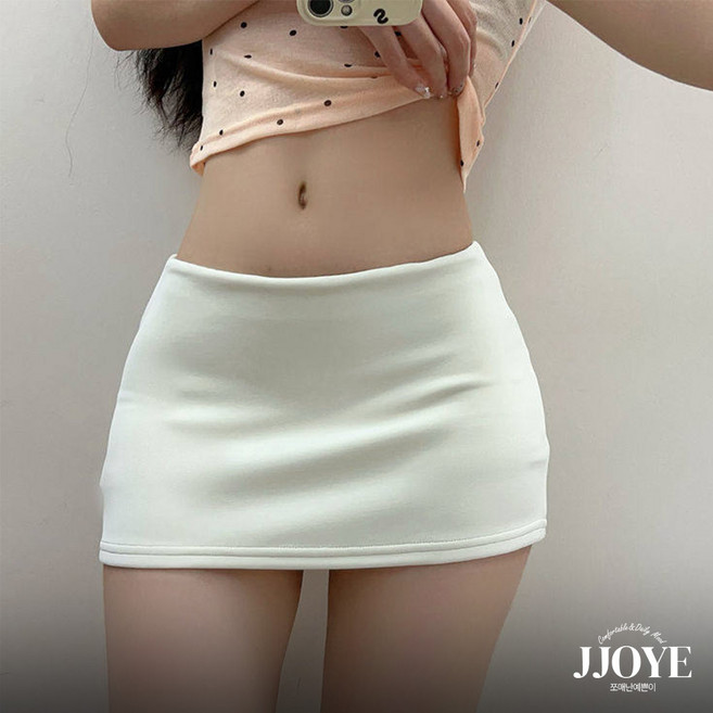 쪼예 [속바지 일체형] 섹시 골반 스판 밴딩 슬림핏 초미니 스커트