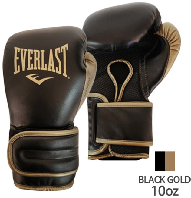 에버라스트 파워락 V2 트레이닝 글러브 NOW, 1세트, 블랙골드