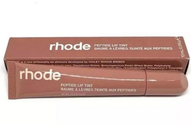 미국출고 평점4.5+ 171042 Rhode 글로스 펩타이드 립 틴트 시어 컬러 하이드레이팅 피니시 0.3온스/10ml, 토스트
