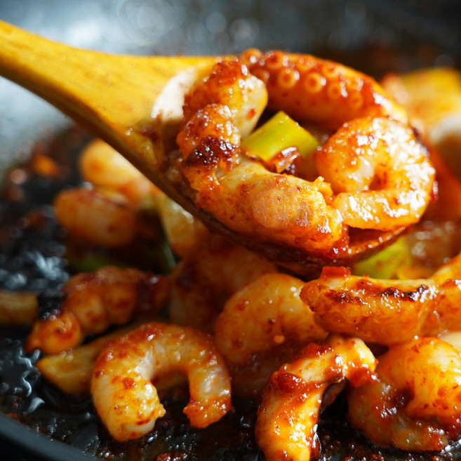 [꾸버가] 낙곱새볶음 매콤한 볶음요리 한우곱창 대창, 3개, 420g