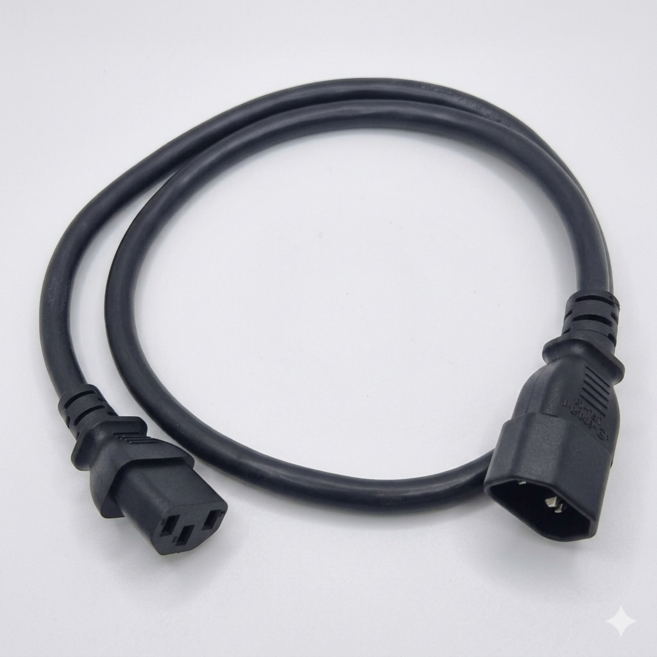 電腦電源線 C13轉C14 1米 14AWG 300V, 1個