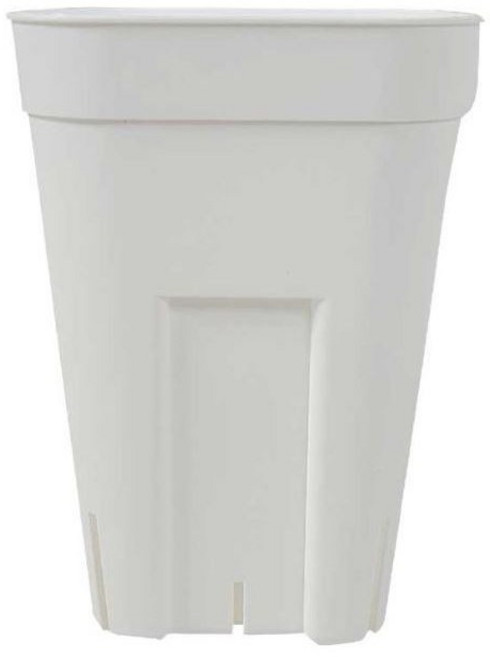 영농사 프레스테라 사각 슬릿화분, 롱타입 소 - 화이트, 1개, 화이트