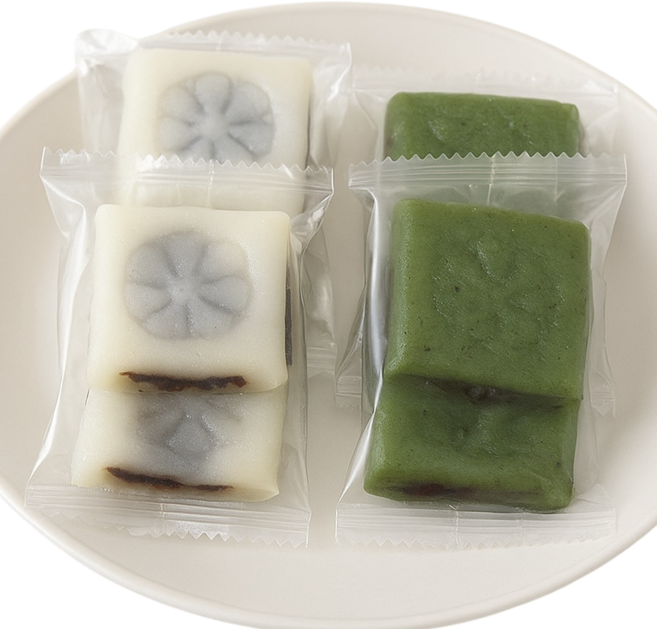 [셀브]백앙금절편1kg+쑥앙금절편1kg 굳지않는 간식 떡 (개별포장), 999g, 2개