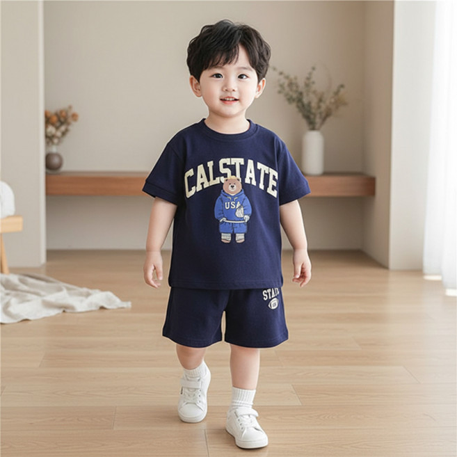 몽실이 스쿨베어 반팔상하복 세트 셋업 아동 여아 남아 외출복