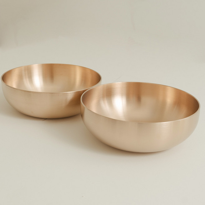 클래식 방짜유기 면기 유기그릇 1+1 떡국 냉면 18cm 2p, 2개, 유기