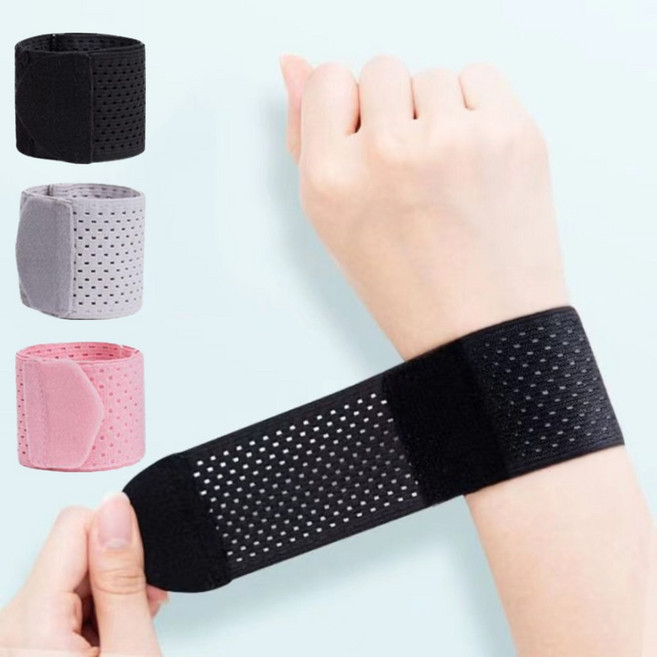 꼬꼬마스픽 임산부 손목보호대 얇은손목 건초염 터널증후군 쿨 메쉬 스트랩밴드 아대, 1개, 블랙