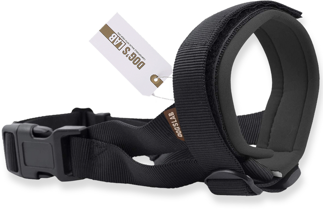 독스랩 강아지 입마개 소형견 중형견 대형견 리트리버 진돗개 XL, 1개, 블랙