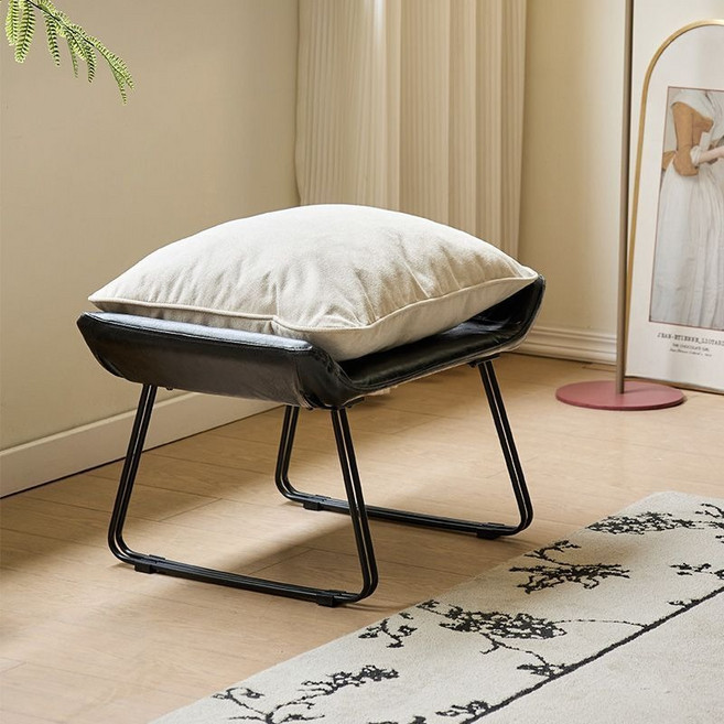 LAZY FOOT STOOL 承重200kg, 【高雅黑搖椅腳踏凳.】帶抱枕, 1件