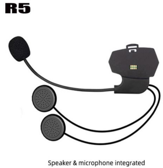 헬멧 블루투스 바이크 휴대 WAYXIN 블루투스 헬멧 인터콤 R5 R9 액세서리 혼 마이크, 02 R5Integrated MIC 1Pc