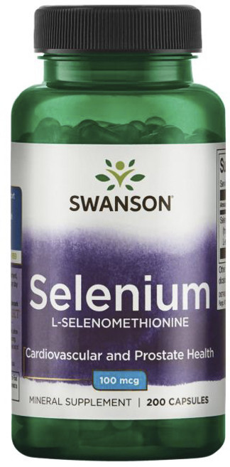 Swanson 斯旺森 硒膠囊 100mcg, 200顆, 1罐