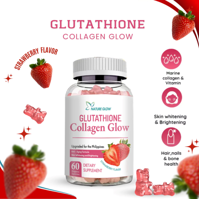 Nature Glow GLUTATHIONE COLLAGEN GLOW, 1개, 60정