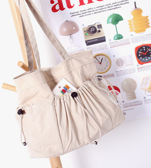 올랑올랑 숄더 에코 바스락 보조가방 가벼운 수납 책 가방 백 여성 여자 직장인 데일리 이스트