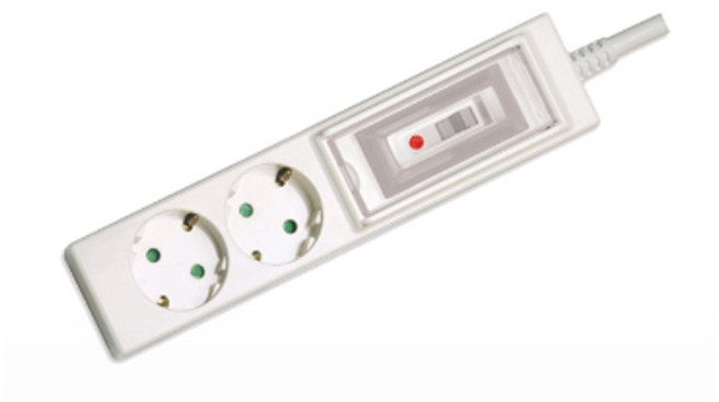 가가넷 다조아 냉난방기용 대용량 차단 멀티탭 2구 SSPM-1550E, 5m, 1개