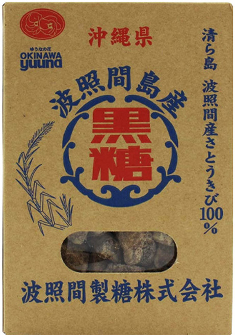 도매 한박스 오키나와 유우나 흑당 덩어리 사탕수수당 250g, 30개