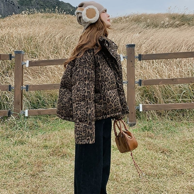 지고다그 여성 퀼팅 패딩자켓 카라넥 루즈핏 가을겨울 캐주얼 아우터 YZH74559