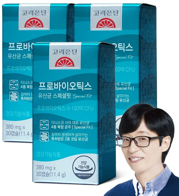 고려은단 프로바이오틱스 스페셜핏 100억 유산균 11.4g, 30정, 3개 - 쿠팡