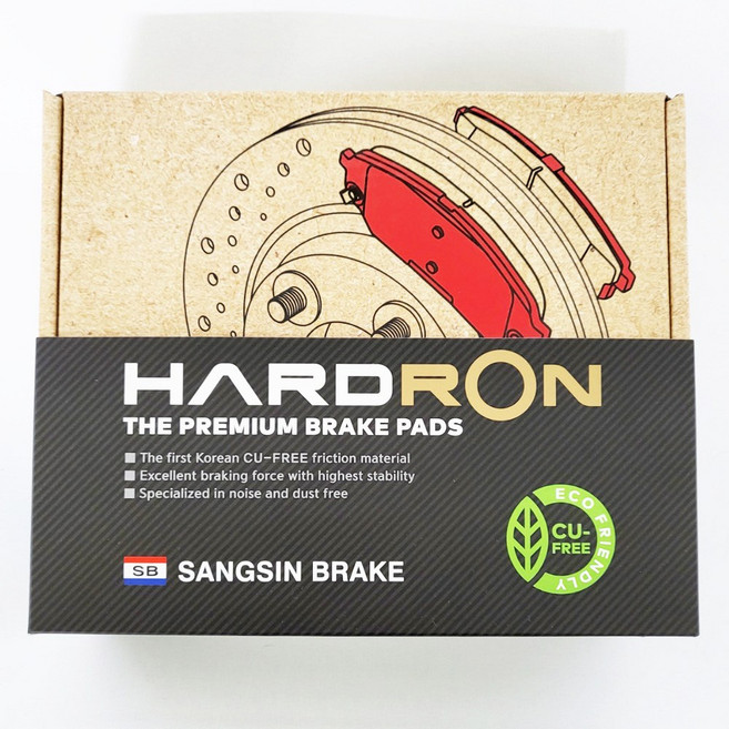 HG그랜저 전자파킹 11년 11월 이전 하드론 브레이크패드 앞 HP1403, HG그랜저 11년~11년11월, 전자파킹 / 앞-HP1403