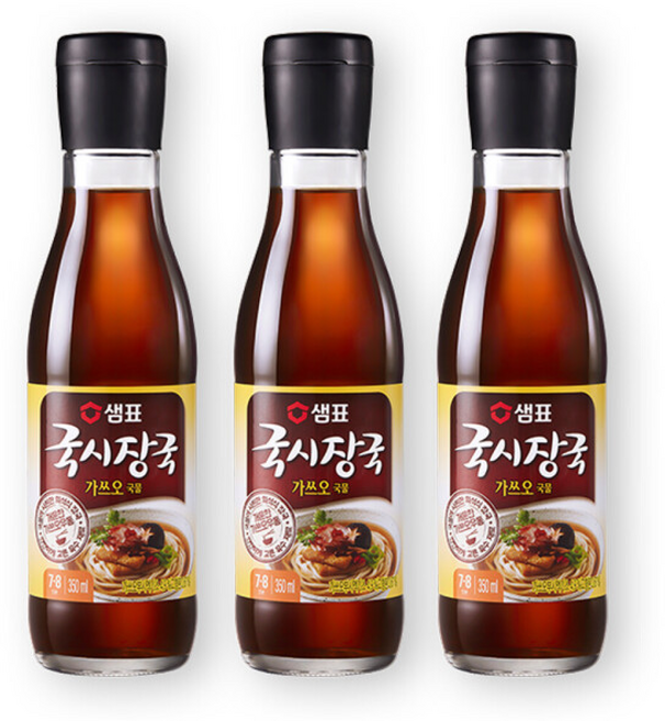 [2개묶음] 가쓰오국물 350ml 샘표 국시장국 1EA sp0+509TE, 3개