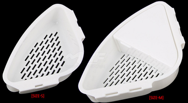 해동 코너미끼통(S M) 생미끼통 크릴통 미끼거치대 낚시미끼통 낚시용품