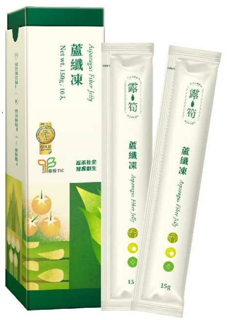 崙禾社企 蘆纖凍 膳食纖維順暢凍 低卡果凍 蛋奶素 15g 10入 榮獲2023 Monde Selection金獎, 10個