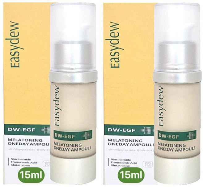 뷰티톤업 이지듀 앰플 EGF 멜라토닝 원데이앰플 15ml 2개