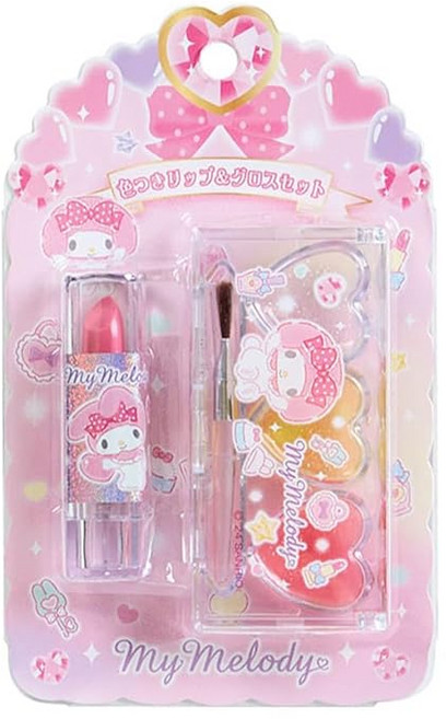 산리오 SANRIO 컬러 립 & 광택 세트 마이멜로디 844098, 1개