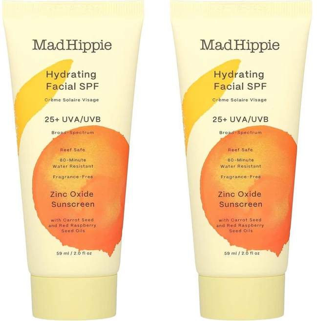 매드 히피 하이드레이팅 페이셜 SPF25 크림 2oz 2팩, 59ml - 쿠팡
