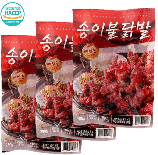 원앙에프엔비 송이불닭발 280g, 3개