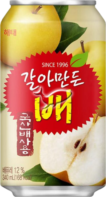 해태 갈아만든배 340ml, 1개