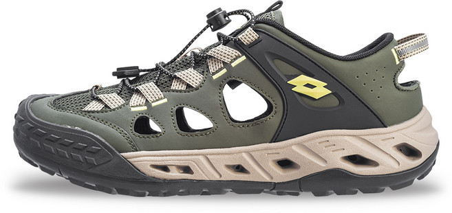 LOTTO 男款 XT-700 水陸兩用鞋 軍綠 LT5AMW9675 戶外兩棲設計 舒適耐磨抓地