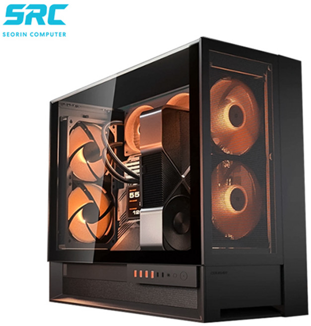 서린컴퓨터 AMD 9800X3D_RAM 32GB_쿠거 Omny X 블랙 반본체PC, 32GB