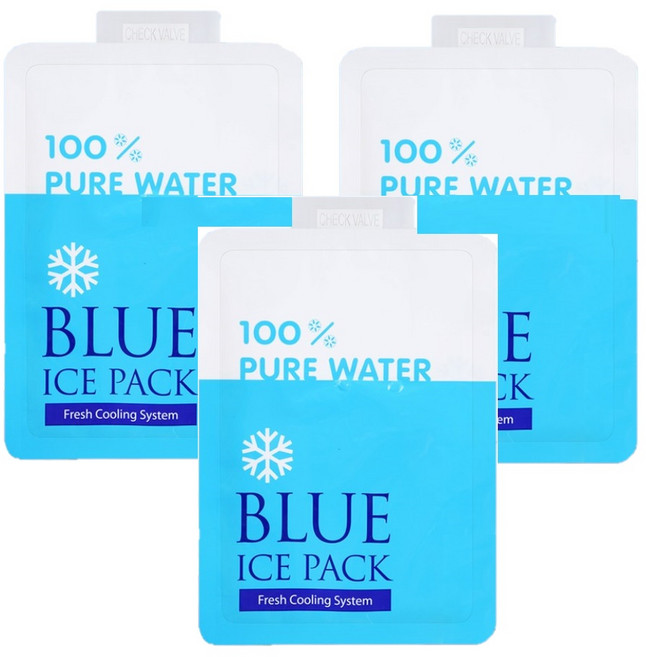 [ 대 한 ] 친환경 반제품 물 아이스팩, 100개입, 1세트