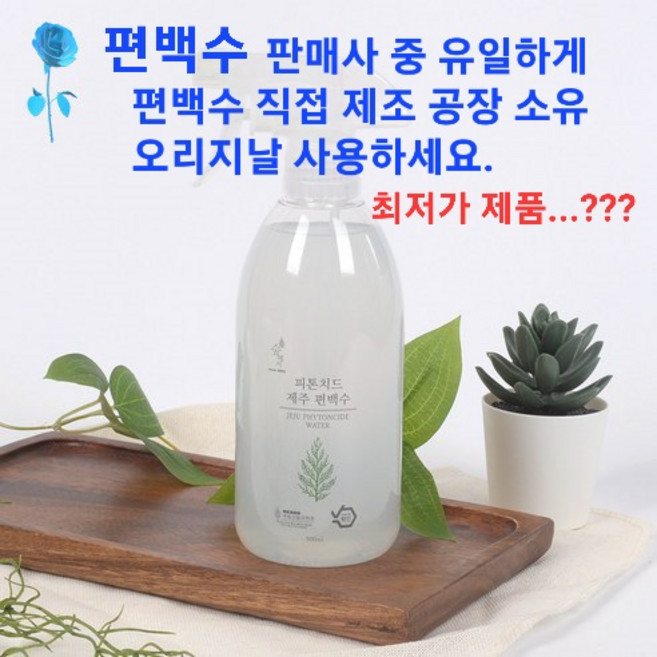 숲에서 냄새제거 피톤치드 제주 편백수 탈취 스프레이 500ml, 1L, 1개