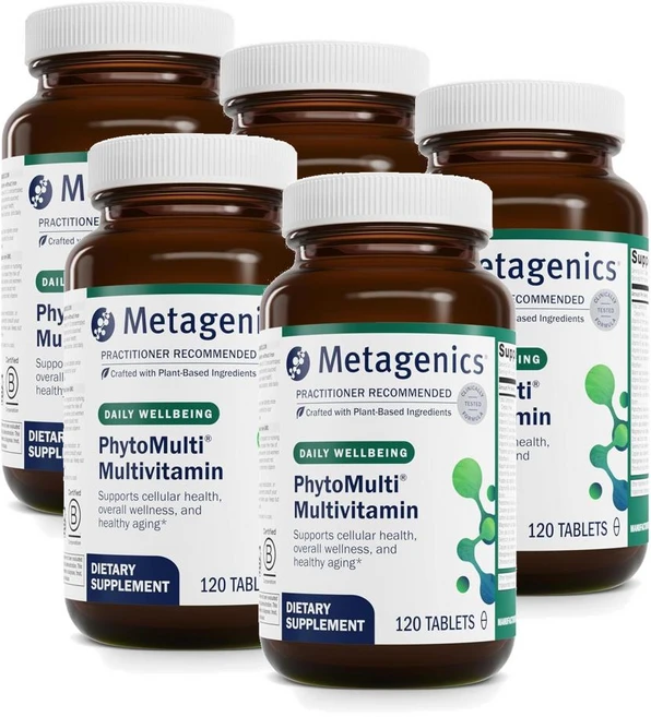 메타제닉스 파이토 멀티비타민 비타민 미네랄 60일분 Metagenics PhytoMulti, 5개, 120정 - 쿠팡