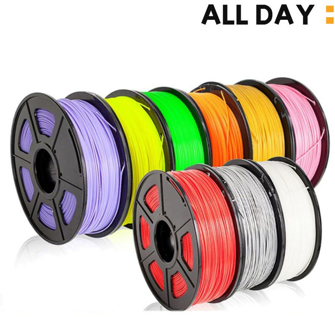 올데이 3D프린터 PLA 필라멘트 1KG 1.75mm 3D펜, 블루그레이