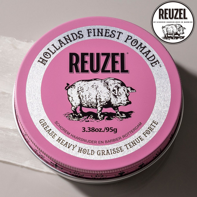 리우젤 핑크 유성 하드 포마드 95g, 1개