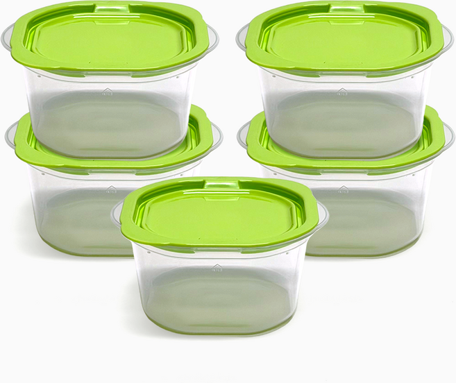 에코센스 컵밥 전자레인지 냉동밥보관 소분용기 370ml 5개, 1세트, 5개입