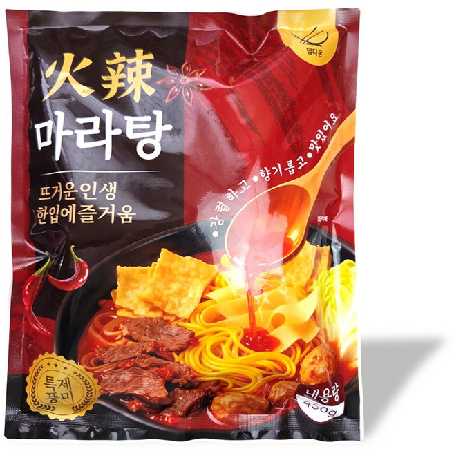차마요 매장 레시피를 그대로 담은 마라탕 밀키트 450g, 3개