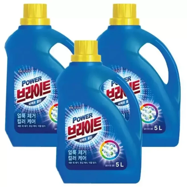 무궁화 파워 브라이트 액체세제 5LX3개, 5L, 1개