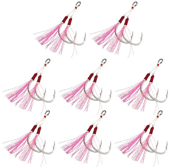 베이트샵 빅게임용 텐슬 더블/싱글 어시스트훅, 8개