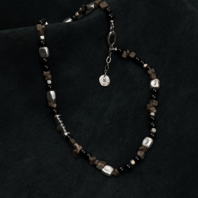 마노 남자목걸이 여자목걸이 커플목걸이 마노석 천연석 -마노닉스-