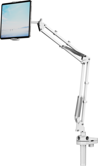 클램프 거치대 태블릿 스마트폰 12.9, 화이트