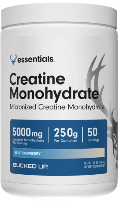 BUCKEDUP 벅드업 에센셜 크레아틴 모노하이드레이트 블루라즈베리 맛, 1개, 250g - 쿠팡