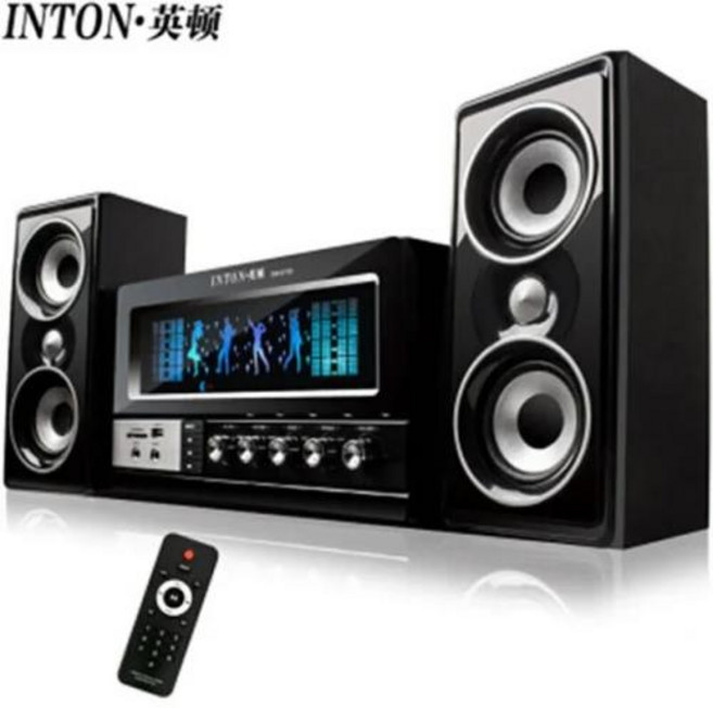 홈시어터 우디 데스크탑 컴퓨터 블루투스 스피커 2.1 채널 고출력 서브우퍼 음악 센터, 1) No microphone, 없음